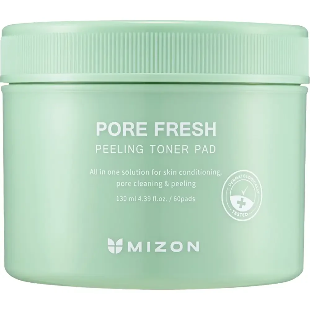 Dischete cu toner pentru minimizarea porilor si efect de peeling, 60 bucati, Mizon