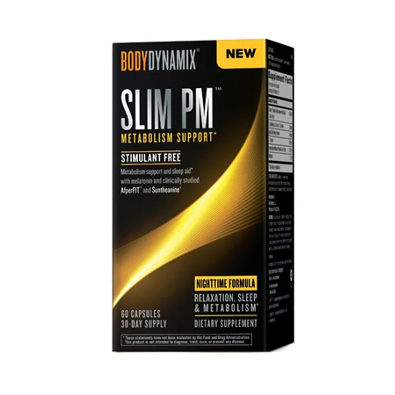 Body Dynamix Slim PM Formula pentru pierderea in greutate si suport pentru somn, 60 capsule, GNC