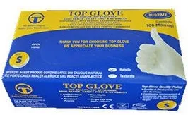 Manusi de examinare din latex Marime L, 100 bucati, Top Glove