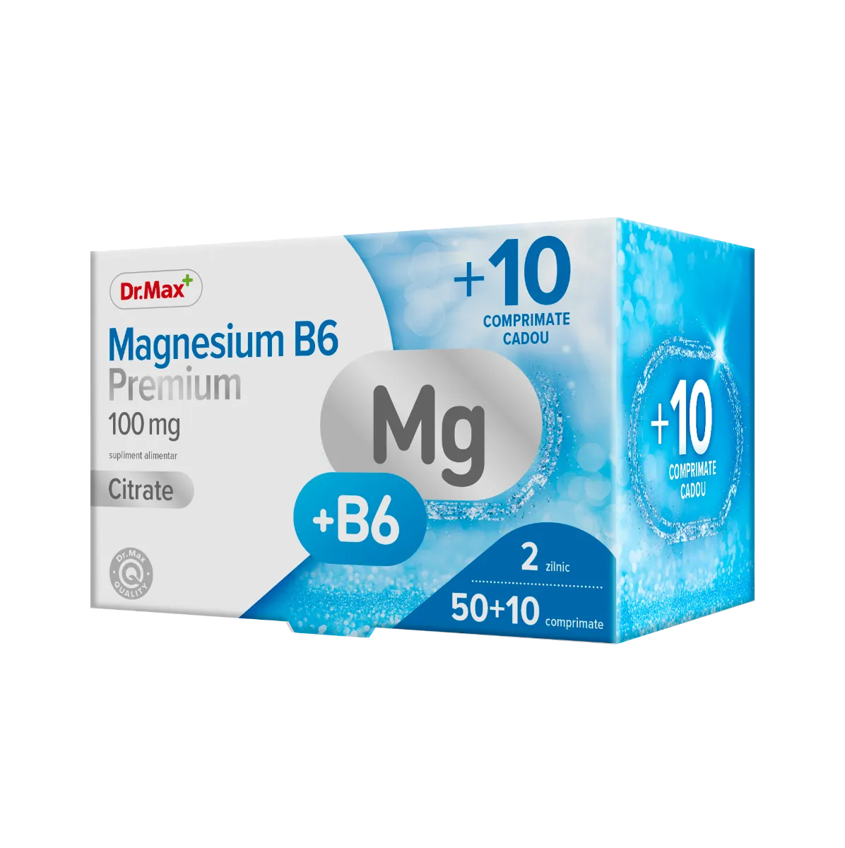 Dr.Max Magnesium B6 Premium, 50+10 comprimate