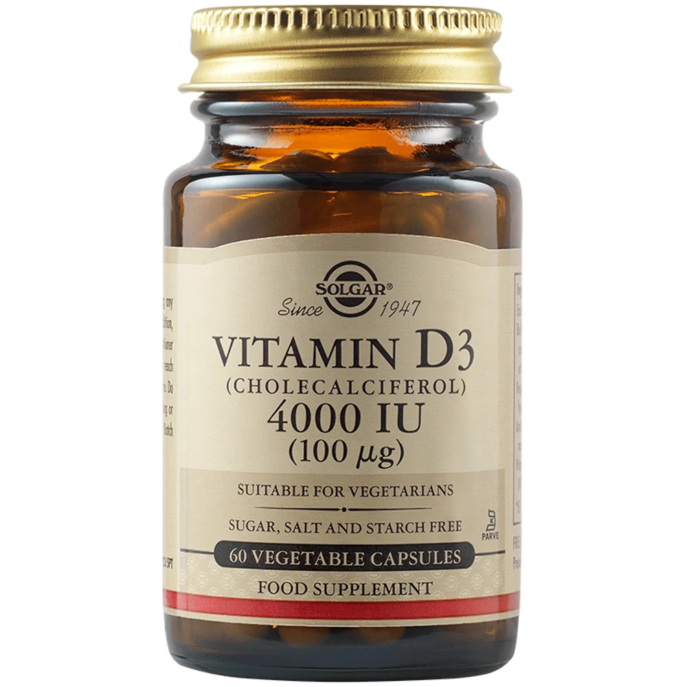Vitamina D3 4000UI, 60 capsule, Solgar
