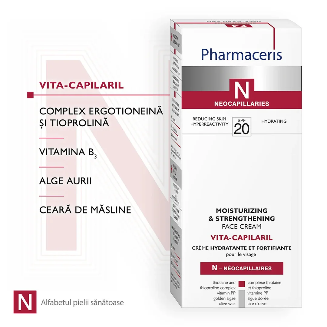 Crema calmanta anti-roseata SPF 20 Vita-Capilaril N Crema calmanta anti-roseata SPF 20 Vita-Capilaril N