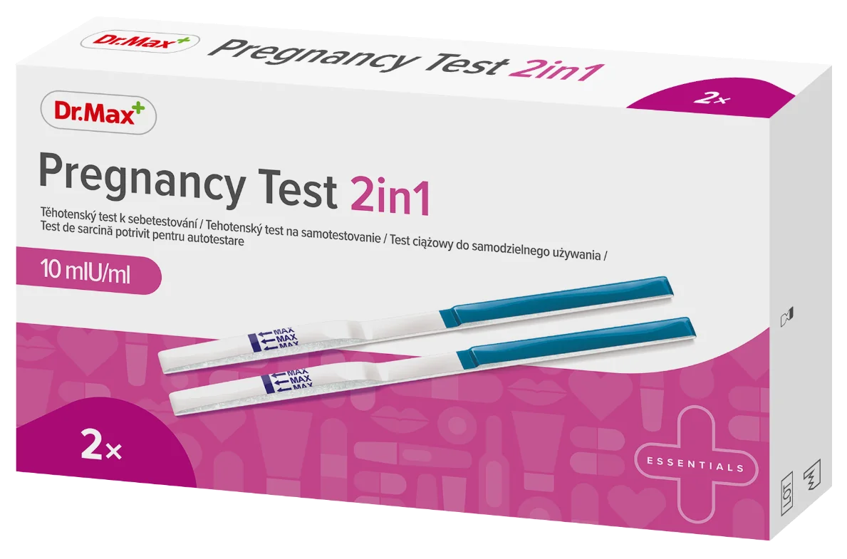 Dr. Max Test de sarcina 2 in 1, 2 bucati 