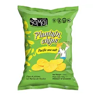 Chips de banane de gatit cu sare de mare, 142g, Samai
