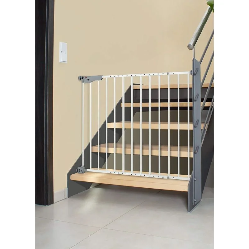 Poarta extensibila montaj mixt T-Gate 77-104cm Metal-alb Active-Lock 46120, 1 bucata, Reer