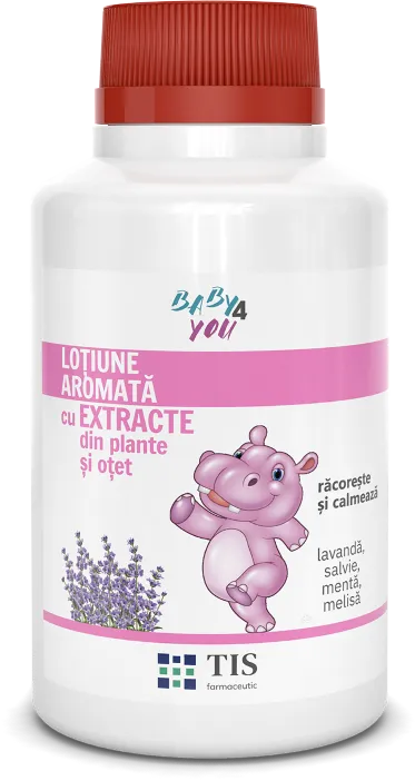Lotiune aromata cu extracte din plante cu otet Baby4You, 100ml, Tis Farmaceutic