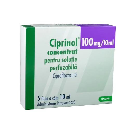 Ciprinol 100mg/ml solutie injectabila, 5 fiole, KRKA