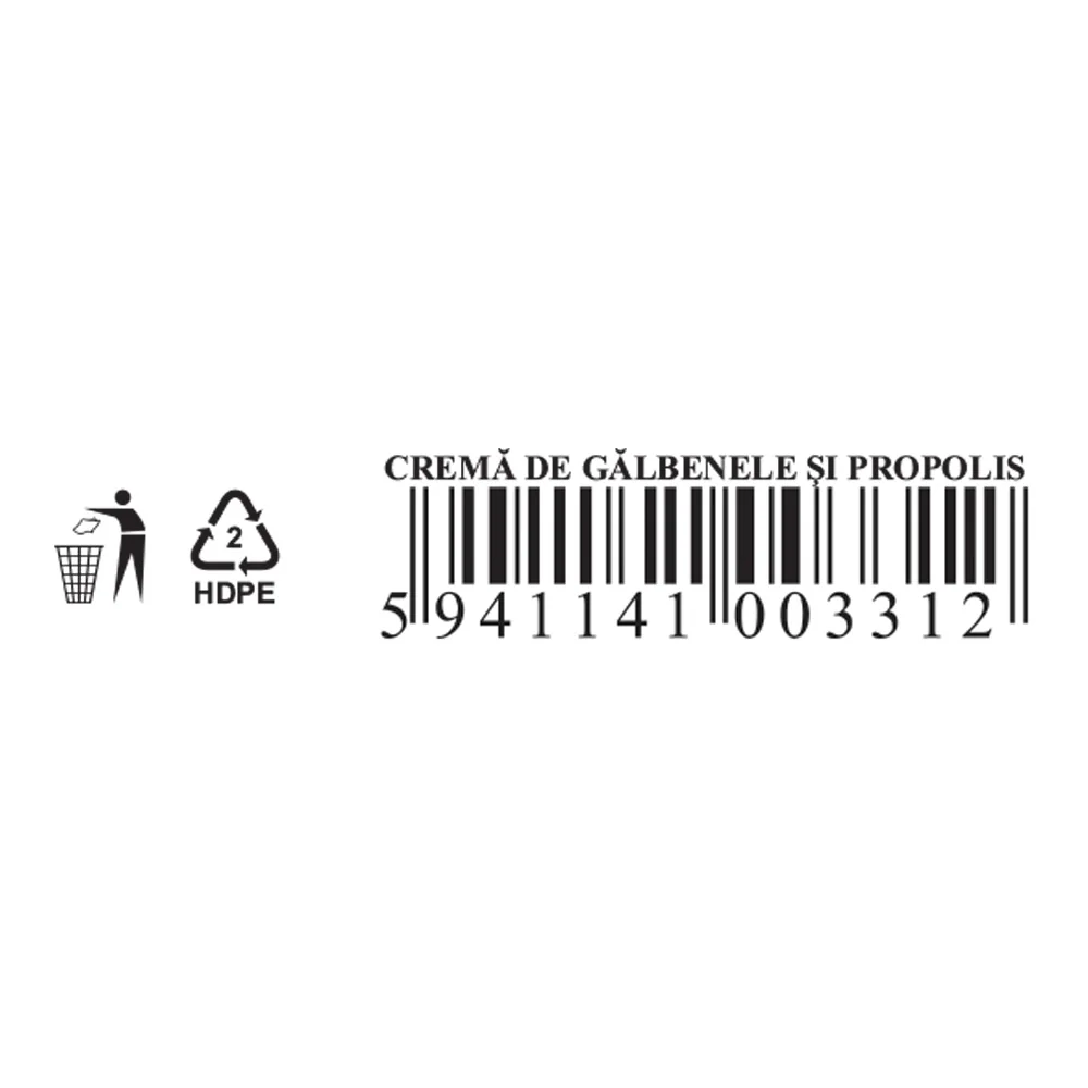 Crema de galbenele si propolis P117, 20g, Fares