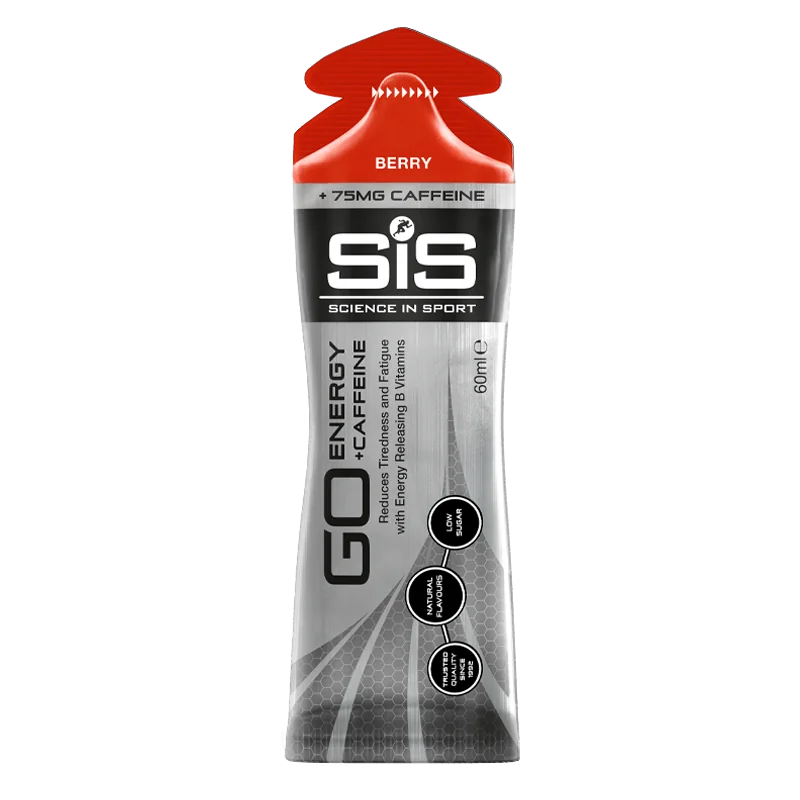 Gel energizant cu fructe rosii Go Energy Caffeine, 60ml, SiS | Dr. Max Farmacia