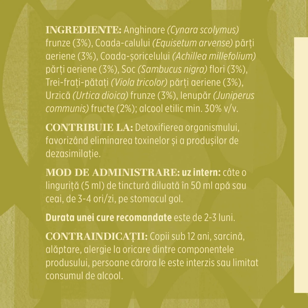 Tinctura detoxifiere Detoxifius, 200ml, Faunus Plant
