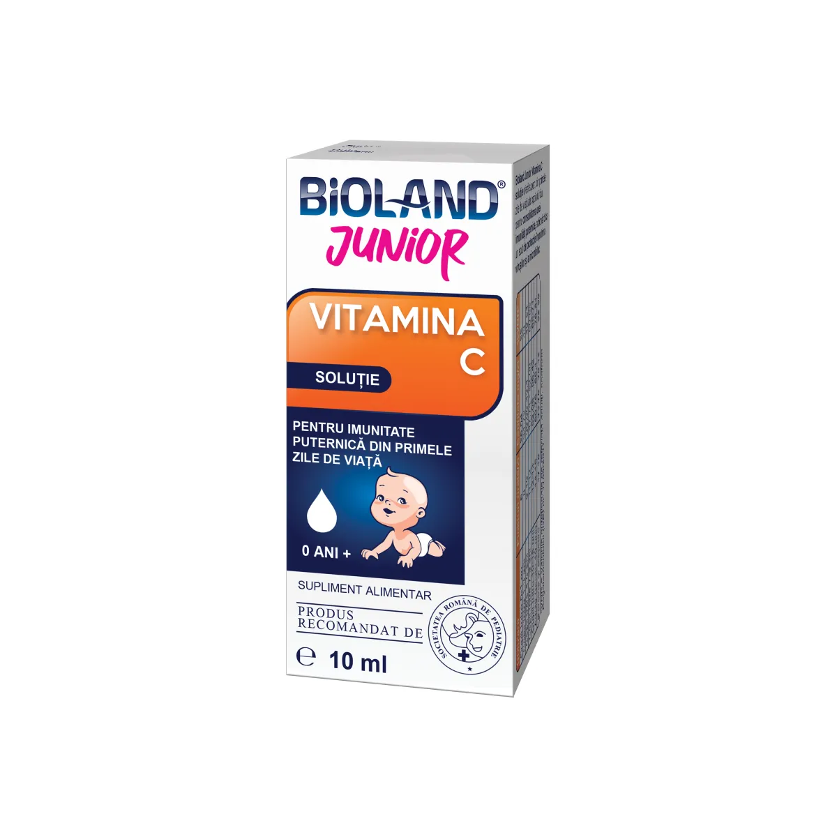 Vitamina C picaturi Bioland Junior, 10 ml, Biofarm