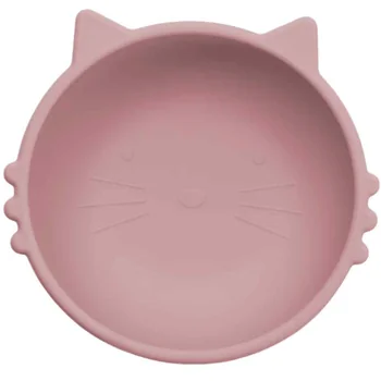 Bol din silicon Kitty II - Old Rose, 1 bucata, Appekids