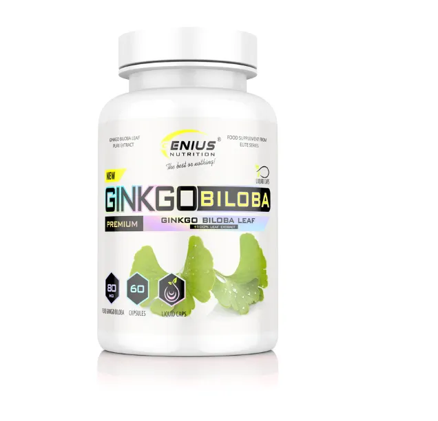 Ginko Biloba, 60 capsule lichide, Genius Nutrition