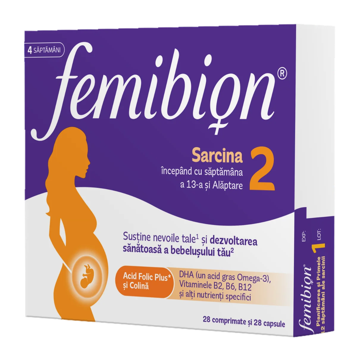 Femibion 2 Sarcina si Alaptare, 28 comprimate + 28 capsule