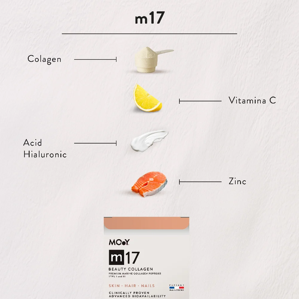 Colagen marin M17 Beauty cu aroma de capsuni, 210g, Molecules of Youth