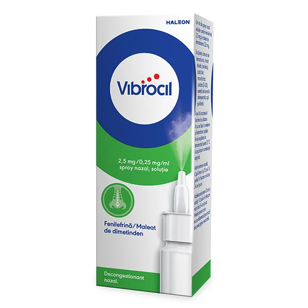 Vibrocil spray nazal solutie  2.5 mg/ 0.25 mg/ml, 15ml, Haleon
