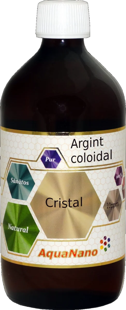Argint Coloidal Cristal (incolor) Aquanano, 480ml, Aghoras