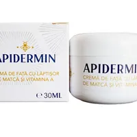 Crema de fata cu laptisor de matca si vitamina A, 30ml, Apidermin