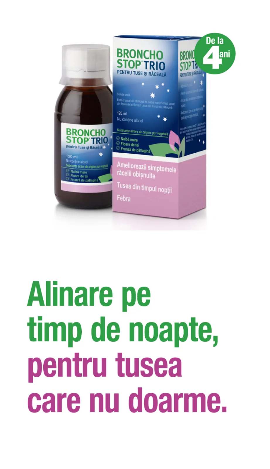 Alinare pe timp de noapte, pentru tusea care nu doarme Alinare pe timp de noapte, pentru tusea care nu doarme