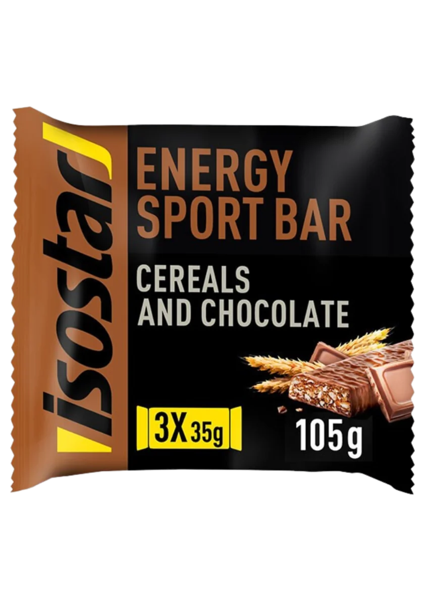 Baton High Energy cu aroma de ciocolata, 3 x 35g, Isostar