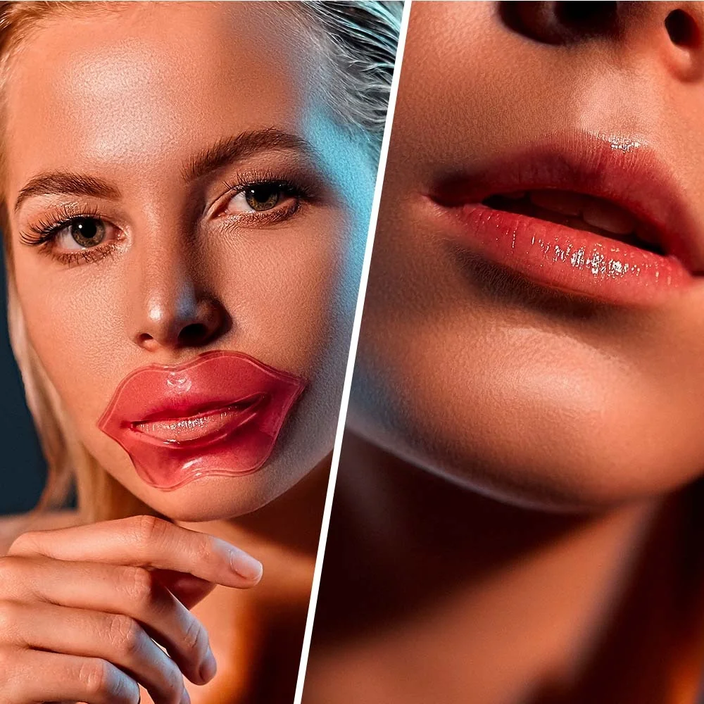 Masca cu colagen pentru buze cu efect de umplere Pout Mouth, 1 bucata, Biovene