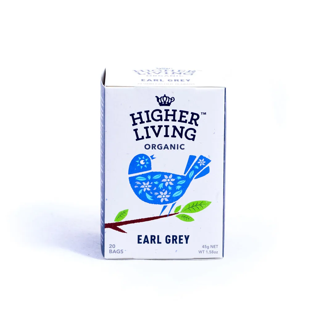 Ceai Earl Grey Bio, 20 plicuri, Higher Living