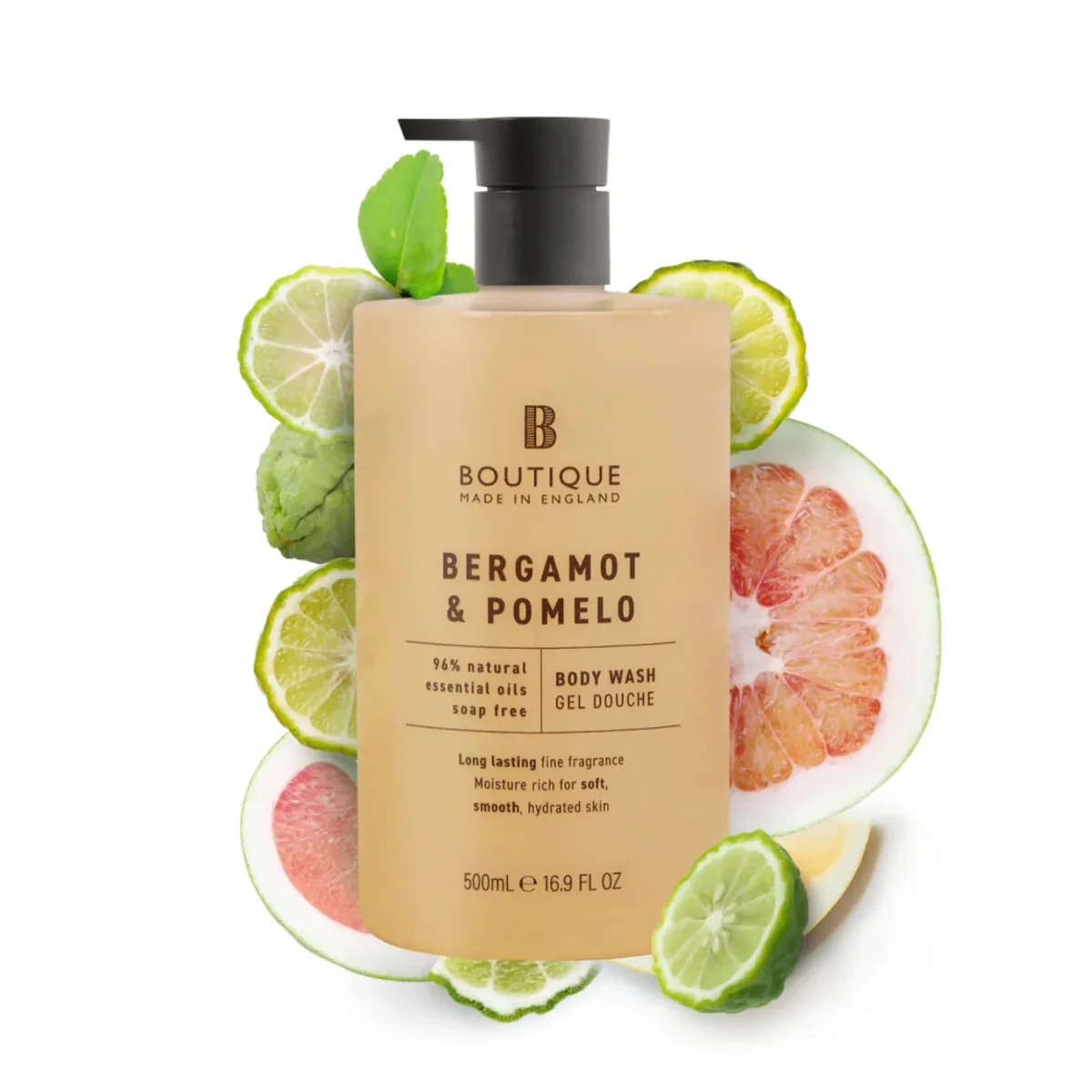 Gel de dus cu parfum de Bergamota & Pomelo, 500ml, Boutique