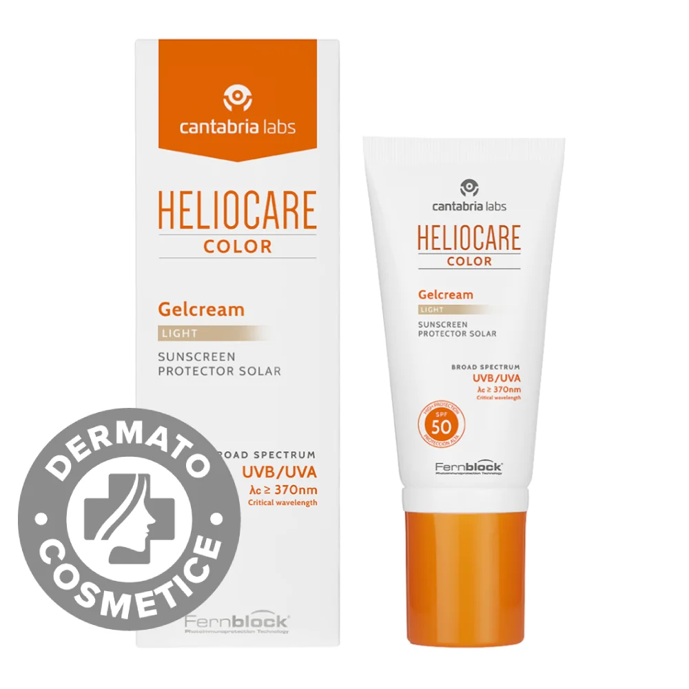 Gel-crema pentru protectie solara cu SPF50 Light Heliocare, 50ml, Cantabria Labs