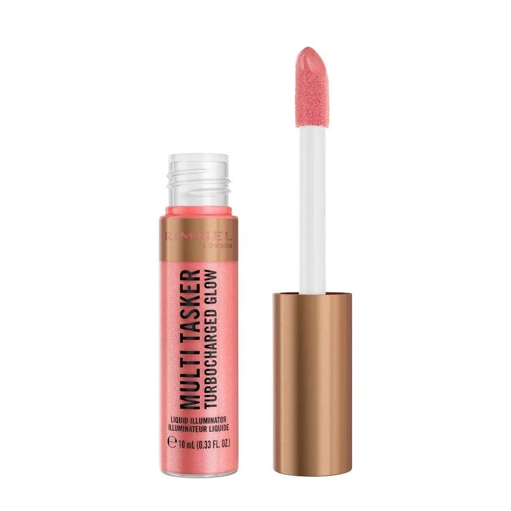 Iluminator lichid multifunctional Turbocharged Glow Nr. 002 Rosy Rebel, 10ml, Rimmel London
