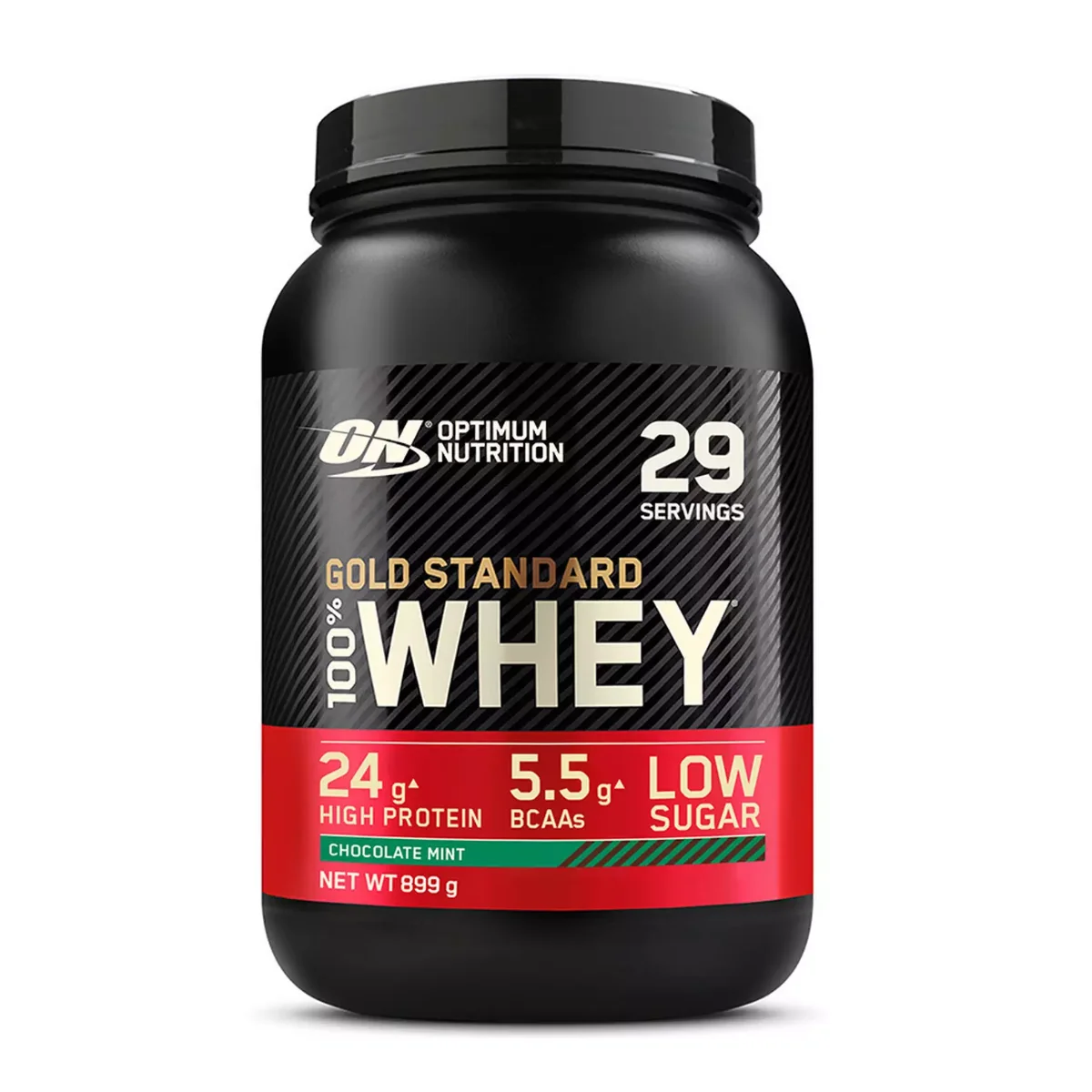 Pudra proteica proteine din zer 100% Whey Gold Standard Menta si Ciocolata, 899g, Optimum Nutrition