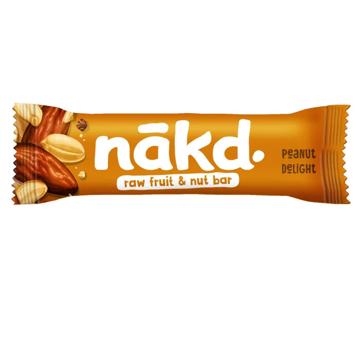 Baton cu arahide raw vegan, 35g, Nakd
