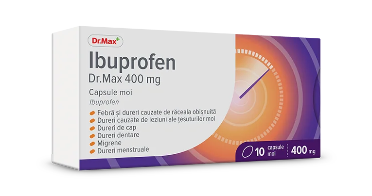 Dr.Max Ibuprofen 400mg, 10 capsule moi