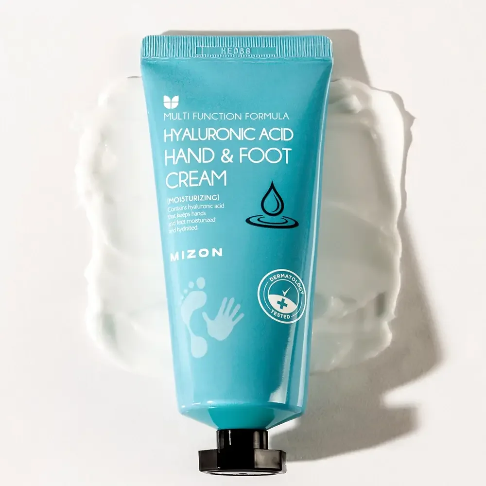 Crema pentru maini si picioare cu acid hialuronic, 100ml, Mizon