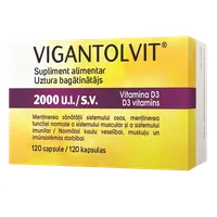 Vigantolvit 2000 UI/SV Vitamina D3, 120 capsule, Catalent