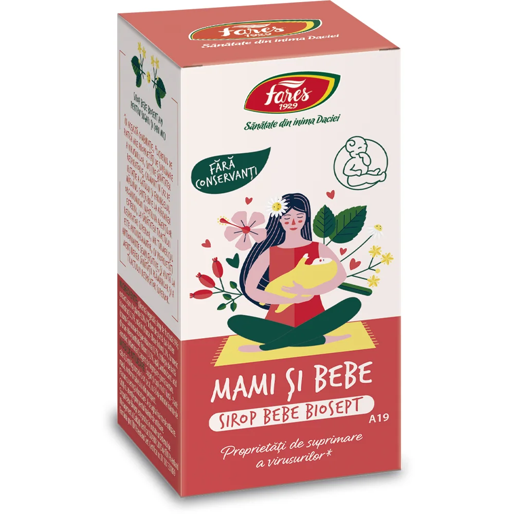 Sirop indulcit cu fructoza Bebe Biosept, 100ml, Fares