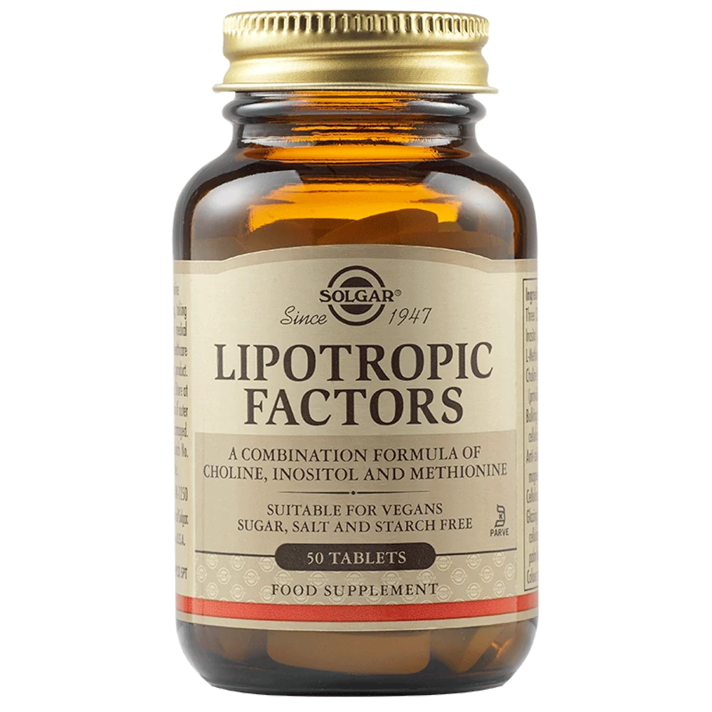 Factori Lipotropici, 50 tablete, Solgar