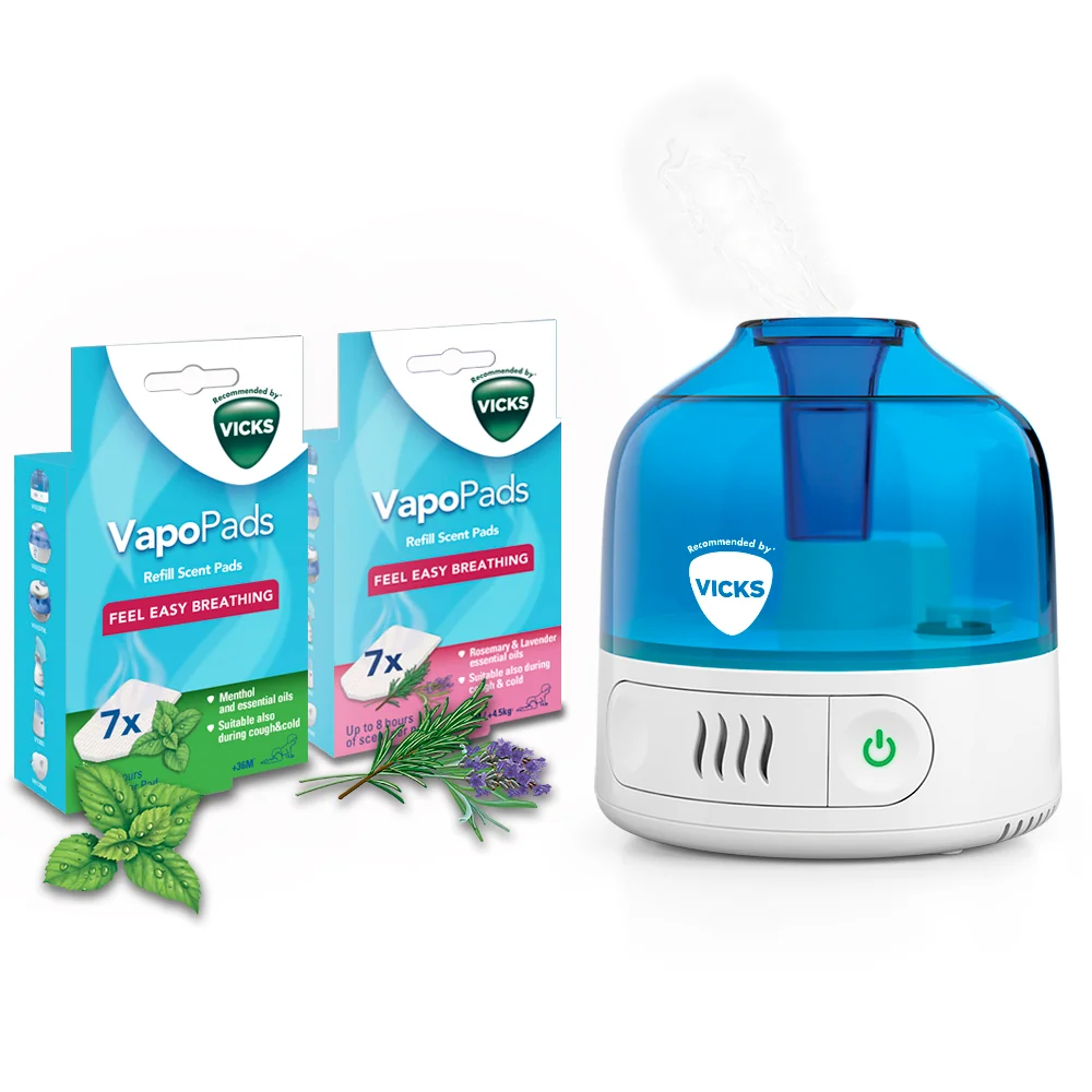 Umidificator personal cu ultrasunete cu vapori reci TOW015096, 1 bucata, Vicks
