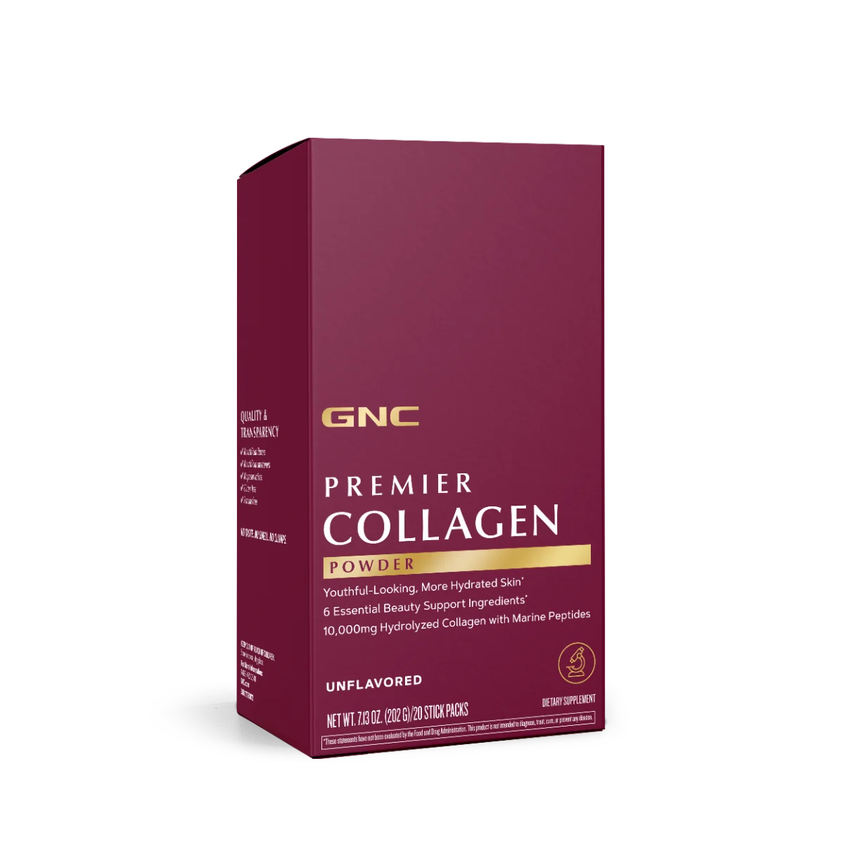 Premier Collagen Powder Formula Premium de Colagen fara Aroma, 20 plicuri x 10.01g, GNC