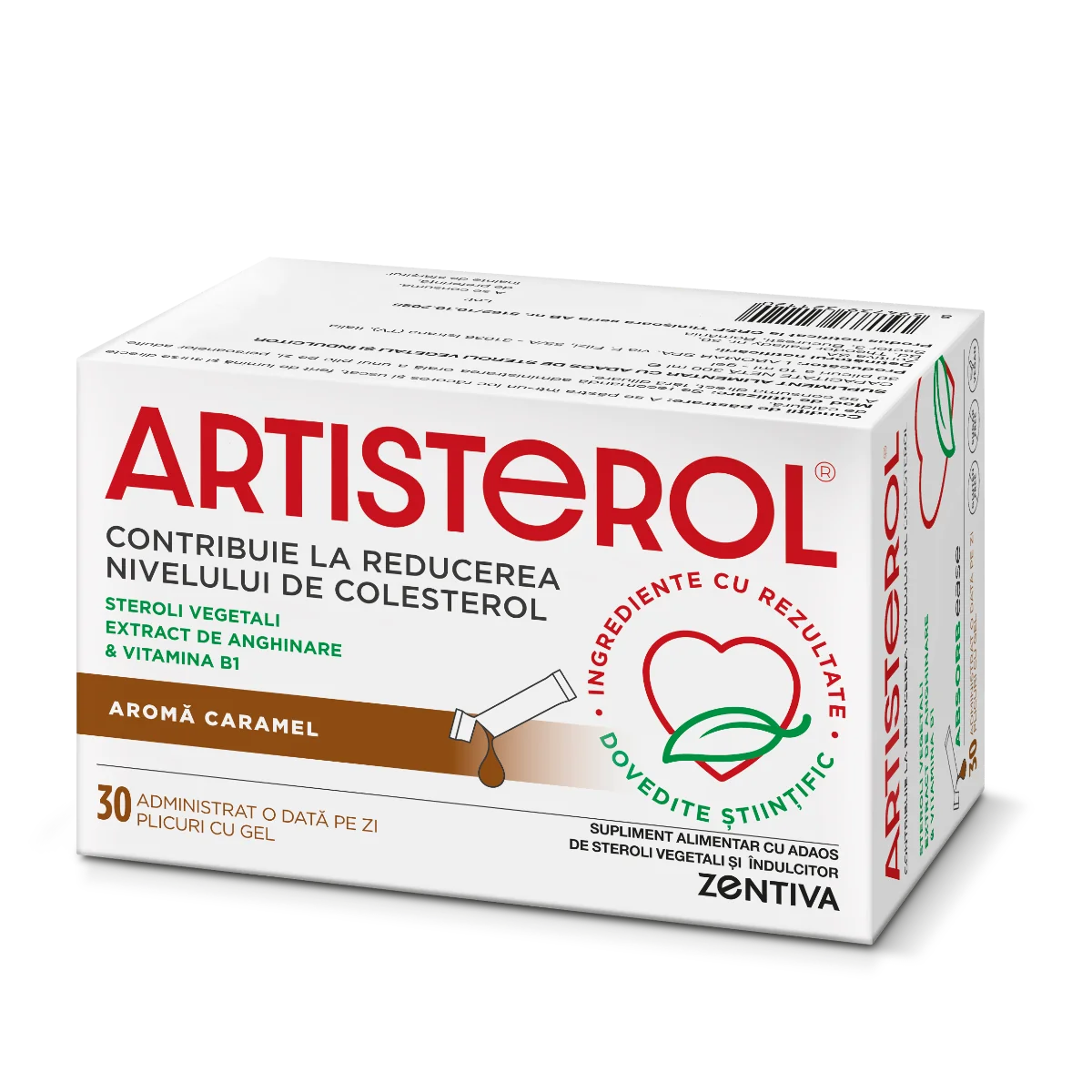 Artisterol aroma caramel, 30 plicuri cu gel, Zentiva