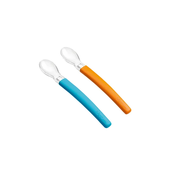 Lingurite de silicon pentru bebelusi, 2 bucati, Wee Baby