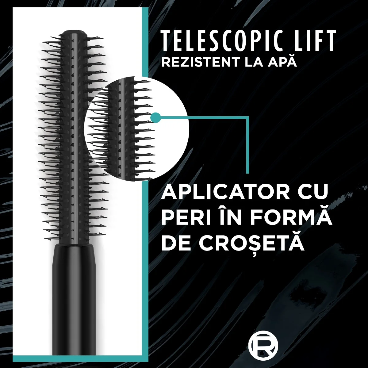 Mascara Telescopic Lift Waterproof, 9.9ml, L'Oreal Paris
