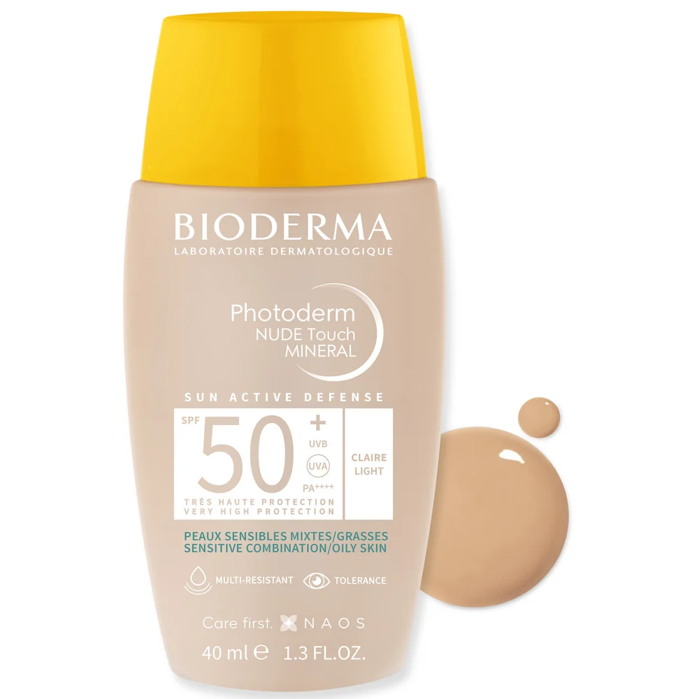 Fluid Nude Touch Mineral pentru ten deschis cu SPF50+ Photoderm, 40ml, Bioderma