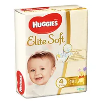 Scutece pentru copii Elite Soft 4, 8-14 kg, 19 bucati, Huggies