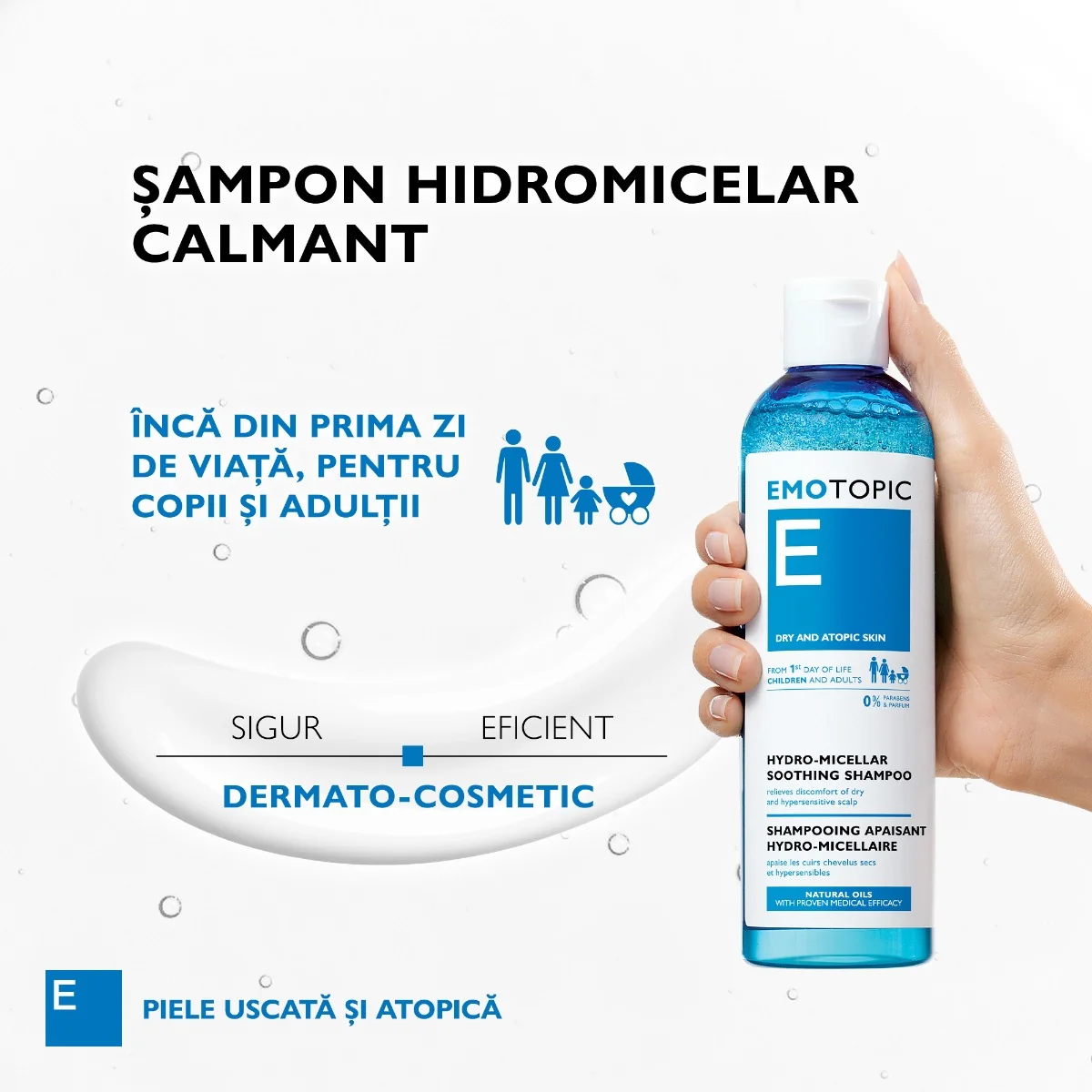 Sampon calmant E Hydro-Micellar, 250ml, Pharmaceris