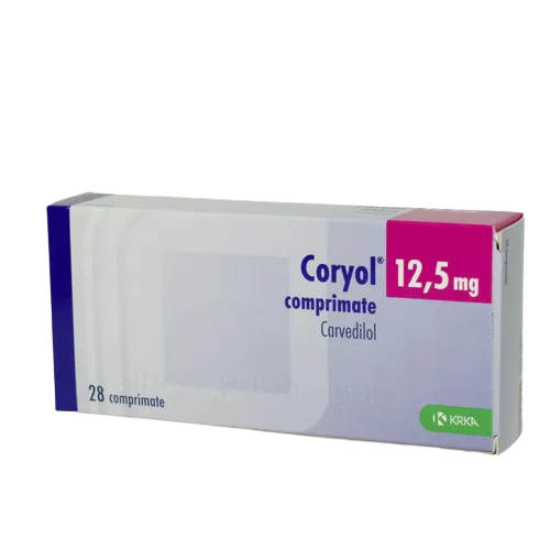 Coryol 12.5 mg, 28 comprimate, KRKA 