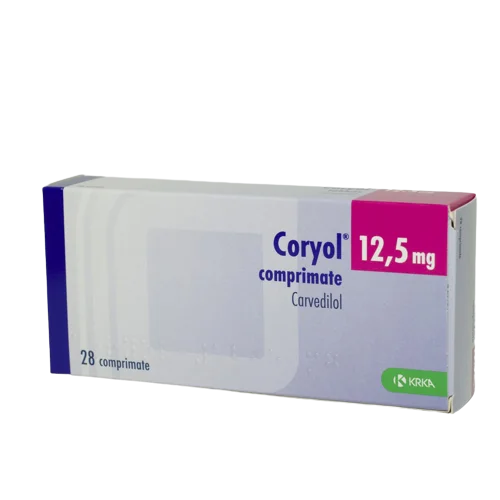 Coryol 12.5 mg, 28 comprimate, KRKA