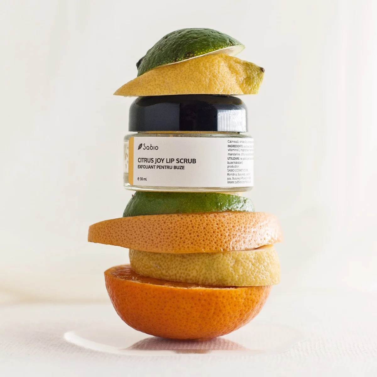 Exfoliant pentru buze Citrus Joy, 30ml, Sabio