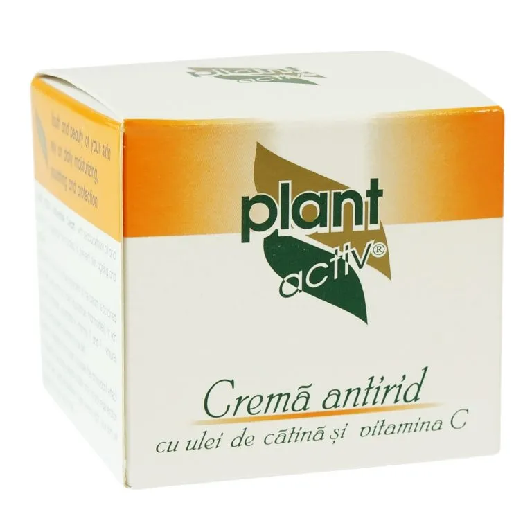 Crema antirid cu Ulei de catina si Vitamina C, 30ml, Plant Activ 