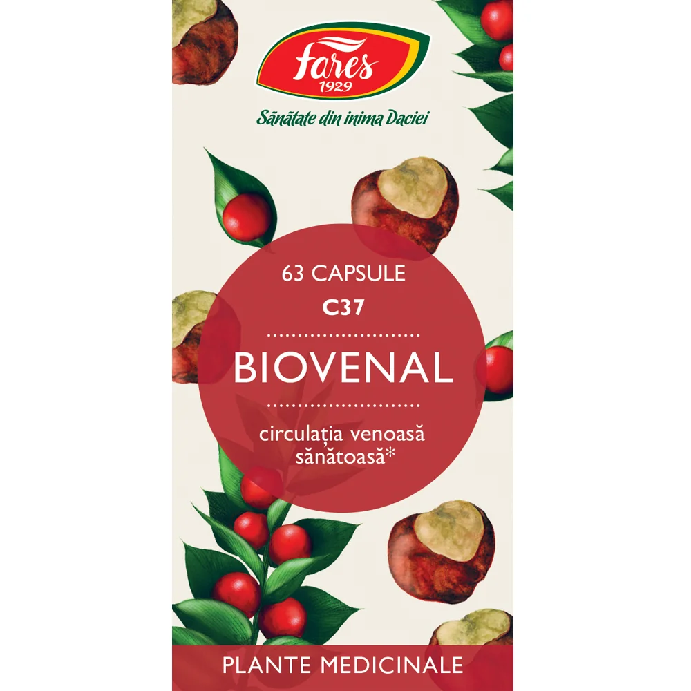 Biovenal, 63 capsule, Fares