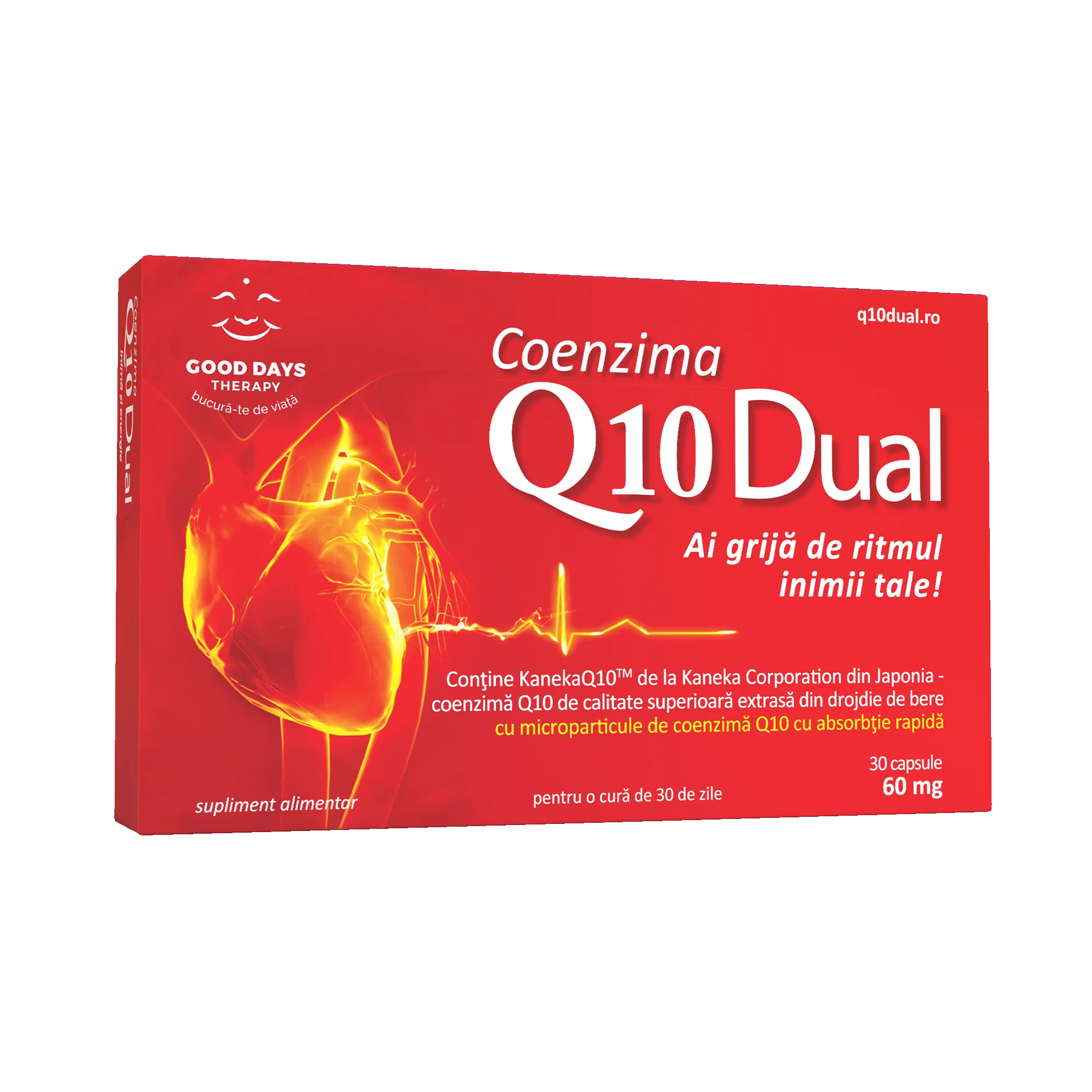 Coenzima Q10 Dual 60mg, 30 capsule, Good Days Therapy